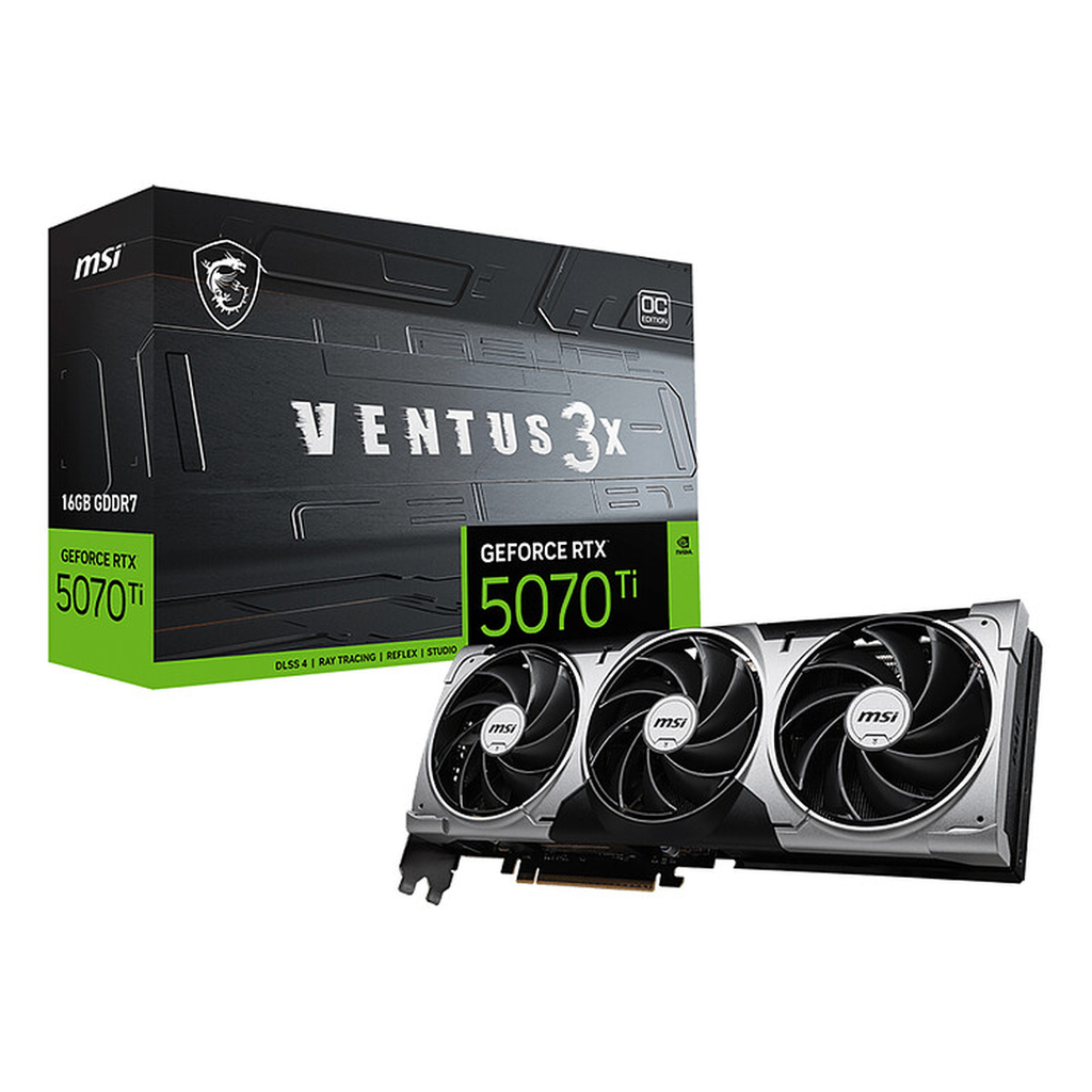 CARTE GRAPHIQUE MSI GEFORCE RTX 5070Ti 16G VENTUS 3X OC