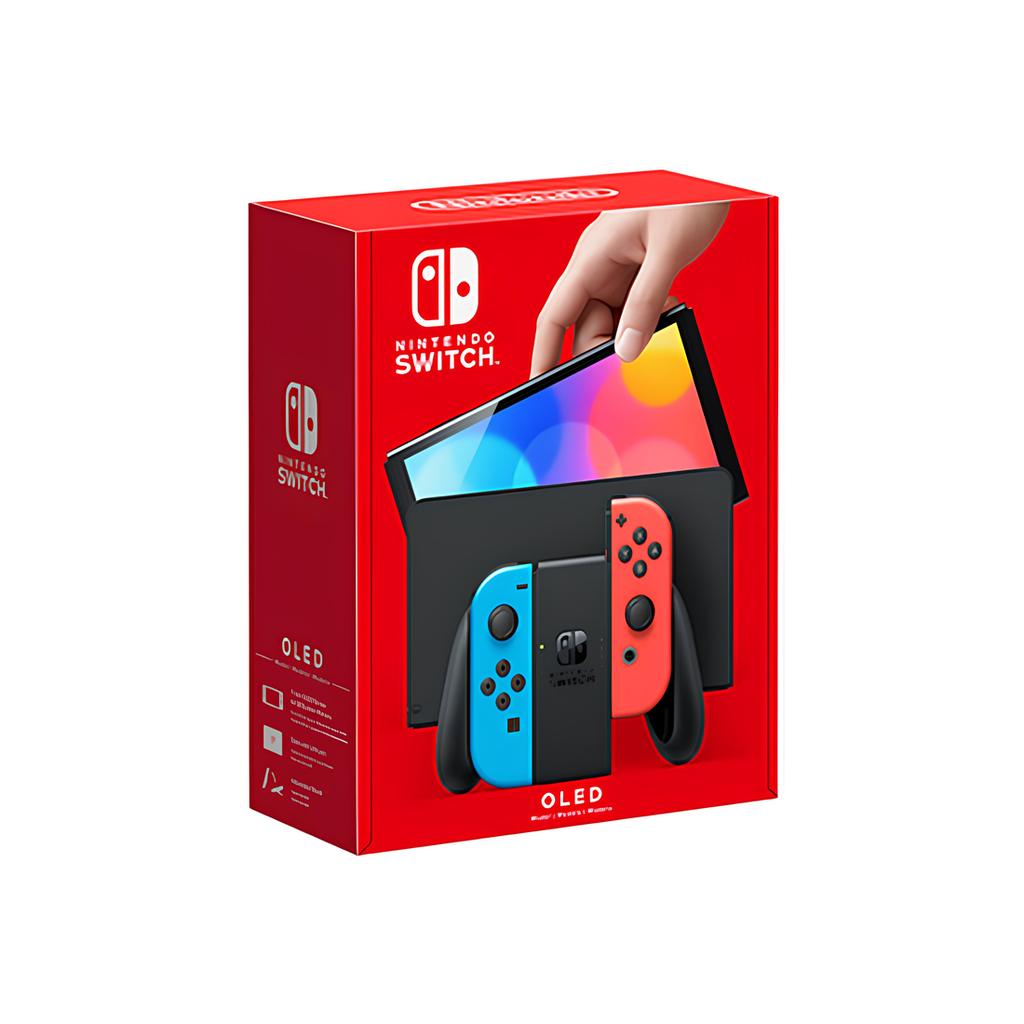Nintendo Switch OLED console de jeux portables 17,8 cm (7") 64 Go Écran tactile Wifi Bleu, Rouge