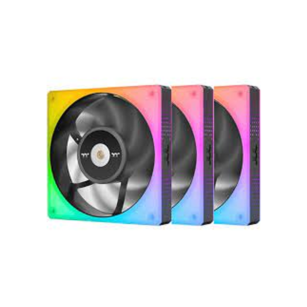 FAN THERMALTAKE TOUGHFAN 12 RGB TRIPLE PACK 12MM NEGRO