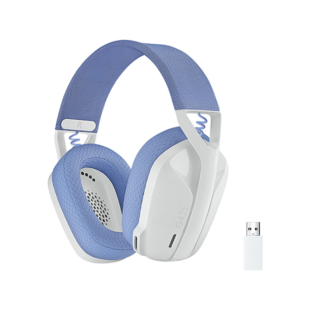 CASQUE LOGITECH G435 LIGHTSPEED WIRELESS BLANC