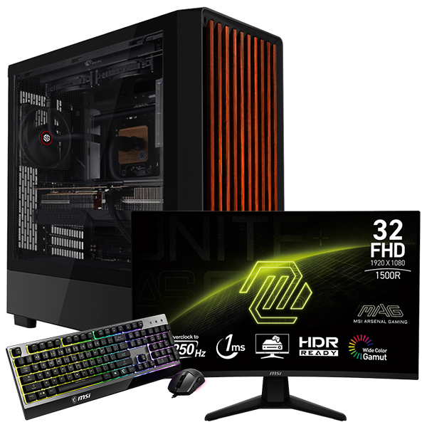 SETUP GAMER R7 9800X3D/RTX5060Ti-16Go/32Go/1To + 32C6X + GK30
