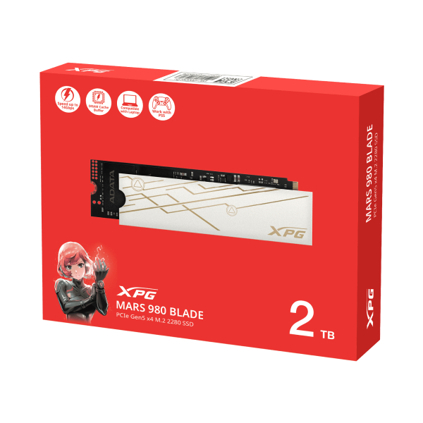 SSD NVME XPG MARS 980 BLADE 2TO M.2 PCIE GEN5