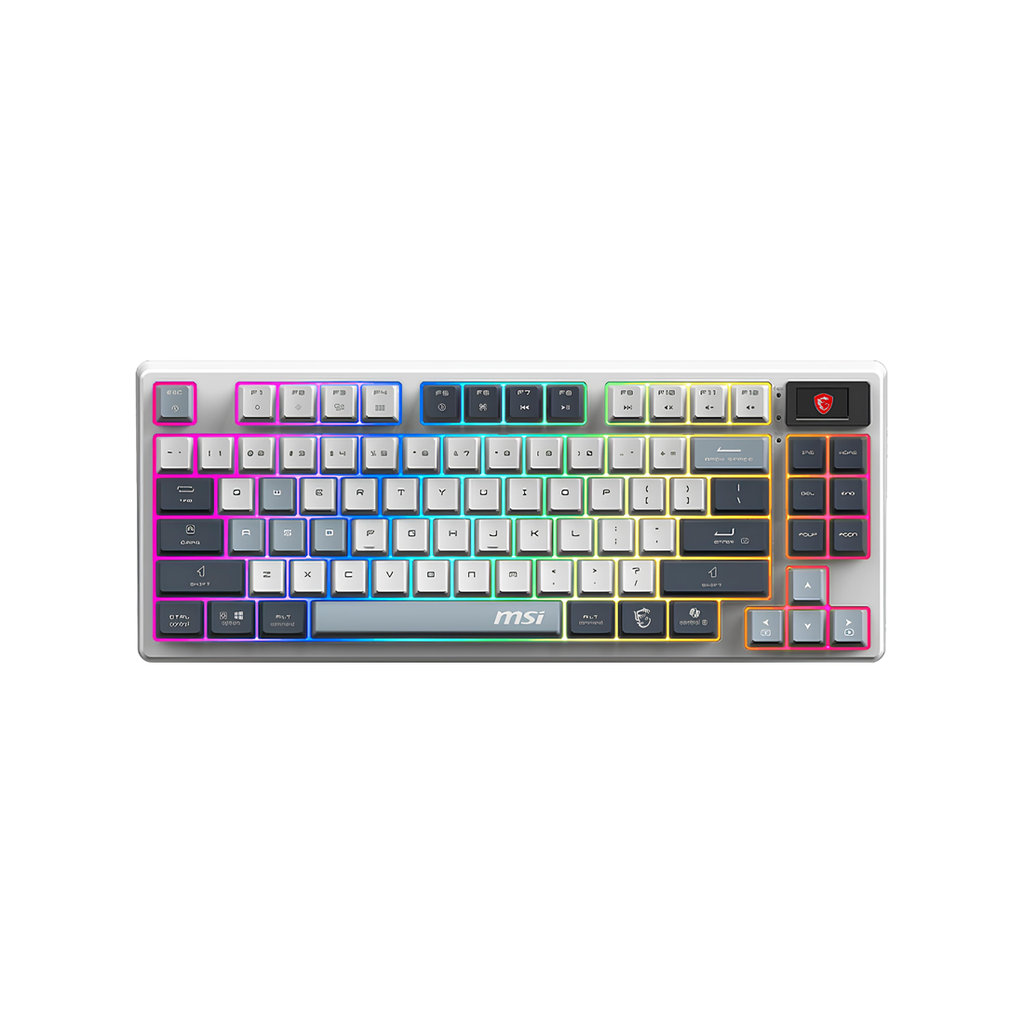 CLAVIER MSI FORGE GK600 TKL WIRELESS SKY FR