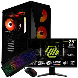 [SG-10344] SETUP GAMER R7 5700X/RTX5050/16Go/500Go + 255XF + GK100 + GM100