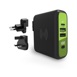 [SG-7965] CHARGEUR SANS FIL GOUI MBALA + POWER BANK 8000 MAH QI + CHARGEUR MURAL